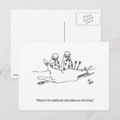 Funny Caveman Dilemma Briefkaart (Voorkant / Achterkant)