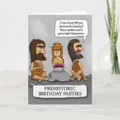 Funny Cavemen en Cavewoman wachten op de branddag Kaart (Voorkant)