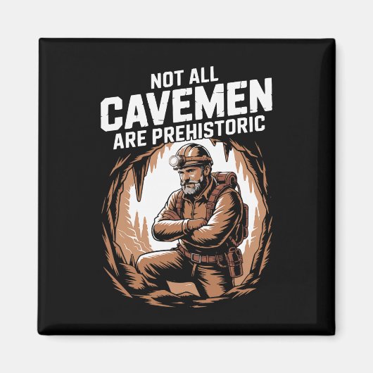 Funny Caving Spelunking Potholing Climbing Rescue Magneet (Voorkant)