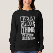 Funny Cavoodle Parent Quote Gemengd Hondenras Trui (Voorkant)