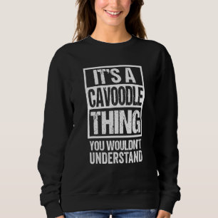 Funny Cavoodle Parent Quote Gemengd Hondenras Trui