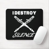 Funny Ccolo Shirt - I Destroy Silence New Year Gif Muismat (Met muis)
