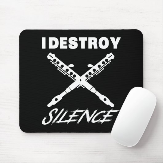 Funny Ccolo Shirt - I Destroy Silence New Year Gif Muismat (Met muis)