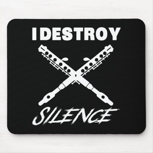 Funny Ccolo Shirt - I Destroy Silence New Year Gif Muismat (Voorkant)