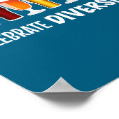 Funny Celebrate Diversity Beer Clothing For Him An Poster (Hoek)