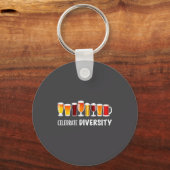 Funny Celebrate Diversity Beer Clothing For Him An Sleutelhanger (Voorkant)