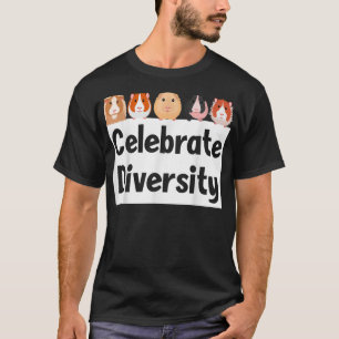 Funny Celebrate Diversity Cute Guinee Pig Eigenaar T-shirt