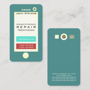 Funny cell phone faux ziet er uit visitekaartje