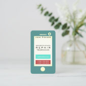 Funny cell phone faux ziet er uit visitekaartje (Staand voorkant)