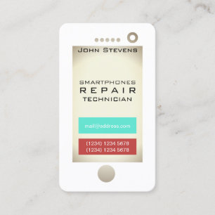 Funny cell phone faux ziet er uit visitekaartje