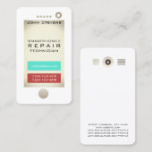 Funny cell phone faux ziet er uit visitekaartje (Voorkant / Achterkant)