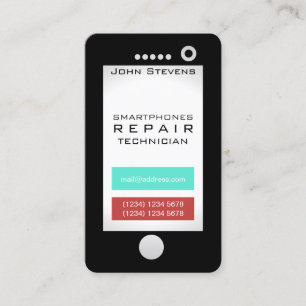 Funny cell phone faux ziet er uit visitekaartje
