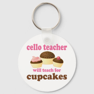 Funny Cello Teacher Sleutelhanger