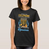 Funny Cellphone 8 days Understand Hanukkah Chanuka T-shirt (Voorkant)