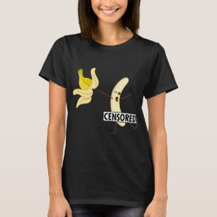 Funny Censored Banana Strip for Cute Peel Boy and T-shirt