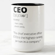 Funny CEO gift mok voor mannen en vrouwen