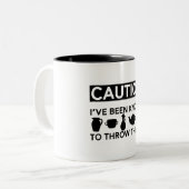 Funny Ceramics Pottery Handmade Clay Maker Tweekleurige Koffiemok (Voorkant links)