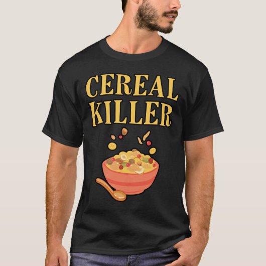 Funny Cereal killer Halloween Costume T-shirt (Voorkant)
