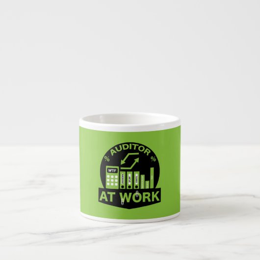 Funny Certified Auditor Gift Espresso Kop (Voorkant)