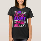 Funny Certified Crazy tante T-shirt (Voorkant)