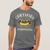 Funny Certified Hotdogologist Hot Dog T-shirt (Voorkant)