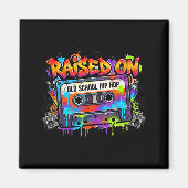 Funny Cette Graffiti 80s 90s Raised On Old School  Magneet (Voorkant)