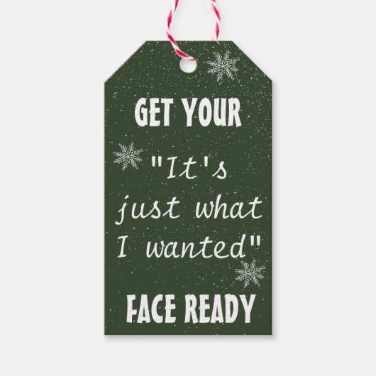 Funny Chalk kerstcadeautjes Labels | Verpakking va Cadeaulabel (Voorkant)