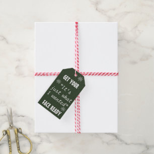 Funny Chalk kerstcadeautjes Labels Verpakking va Cadeaulabel
