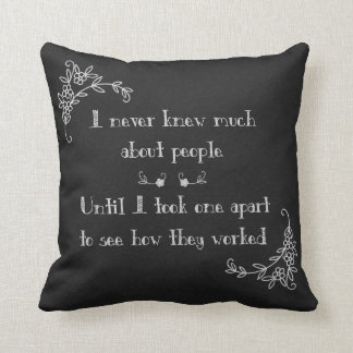 Funny Chalkboard Art Pillow Kussen