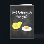 Funny Chalkboard Birthday Feestdagen Kaart<br><div class="desc">Een grappige e-mail- of verjaardagskaartje,  klaar om aan uw specifieke wensen te worden aangepast.</div>