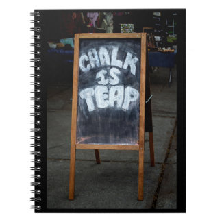 Funny chalkboard gezegde notebook notitieboek
