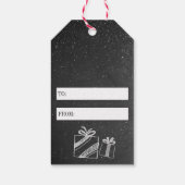 Funny Chalkboard kerstcadeautags | Verpakking van Cadeaulabel (Achterkant)