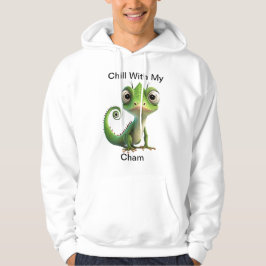 Funny Chameleon Pocket Hoodie - Schattigee reptiel