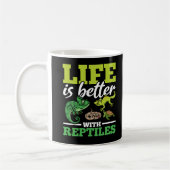Funny Chameleon Snake Gecko Turtle Reptile Lover Koffiemok (Links)