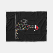 Funny Champagne Christmas Graphics Lights Lover Dr Fleece Deken (Voorkant (Horizontaal))