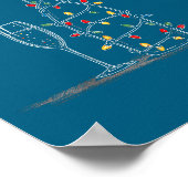 Funny Champagne Christmas Graphics Lights Lover Dr Poster (Hoek)