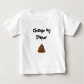 Funny Change My Diaper Smiling Poop (Voorkant)
