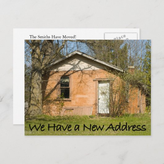 Funny Change of Address Briefkaart #31 (Voorkant / Achterkant)