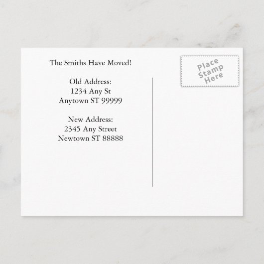 Funny Change of Address Briefkaart #31 (Achterkant)