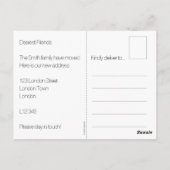 Funny change of address briefkaart - personalisere (Achterkant)