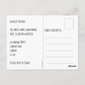 Funny Change of Address briefkaart - personalize (Achterkant)