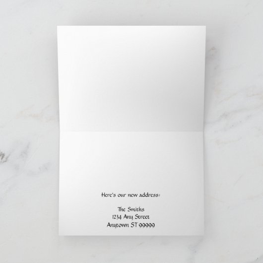 Funny Change of Address Card Aankondiging (Binnen)