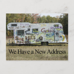 Funny Change of Address Card - Graffiti Trailer Aankondigingskaart