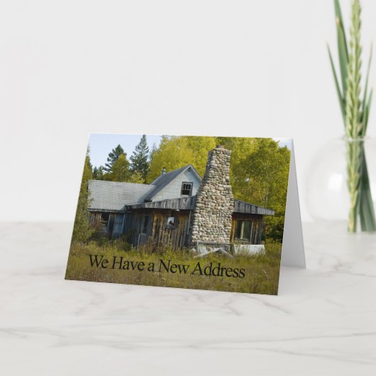 Funny Change of Address Card - Nice Chimney Aankondiging (Voorkant)
