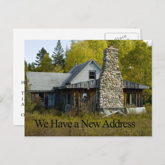 Funny Change of Address Card - Nice Chimney Aankondigingskaart (Voorkant / Achterkant)