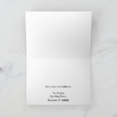 Funny Change of Address Card - Place in the Bossen Aankondiging (Binnen)