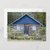 Funny Change of Address Card - Place in the Bossen Aankondigingskaart (Voorkant / Achterkant)