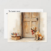 Funny Change of Address from Tan Brown Dog Briefkaart (Voorkant / Achterkant)