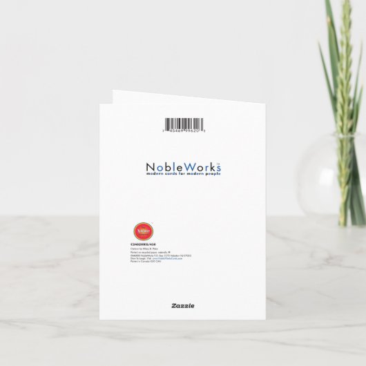 Funny Chanukah Wenskaart - Menorah Kaarsen Kaart (Achterkant)