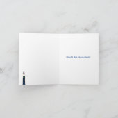 Funny Chanukah Wenskaart - Menorah Kaarsen Kaart (Binnen)